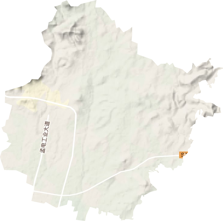 常村镇地形地图