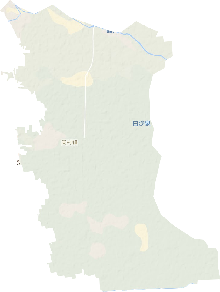 吴村镇地形地图