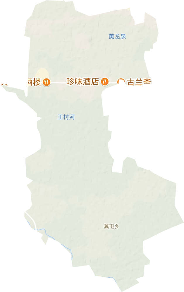 冀屯镇地形地图