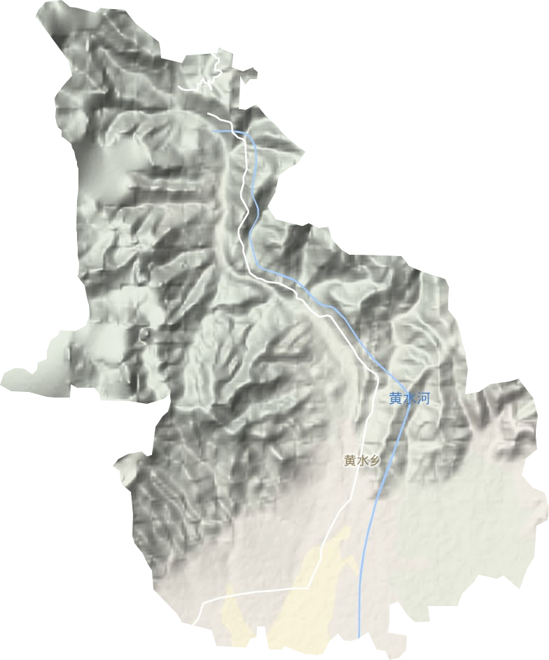 黄水乡地形地图