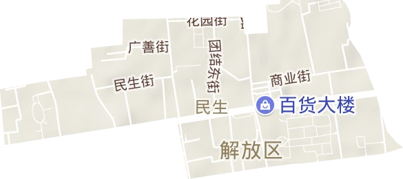 民生街道地形地图