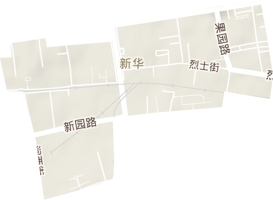 新华街道地形地图