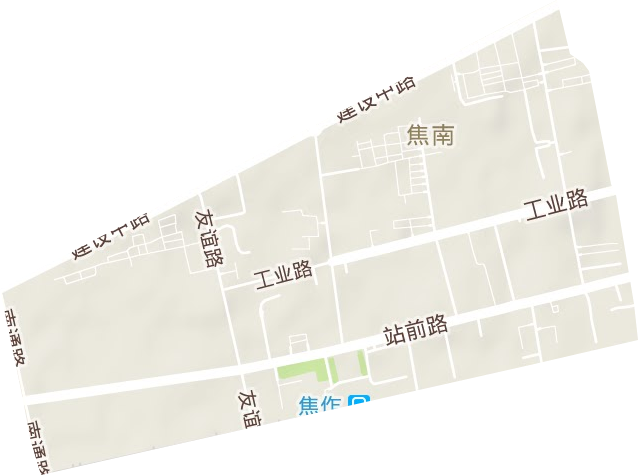 焦南街道地形地图
