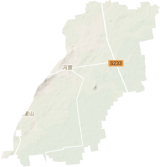 演马街道地形地图