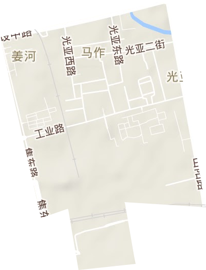 光亚街道地形地图