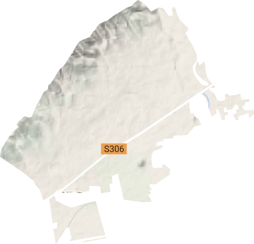 中星街道地形地图