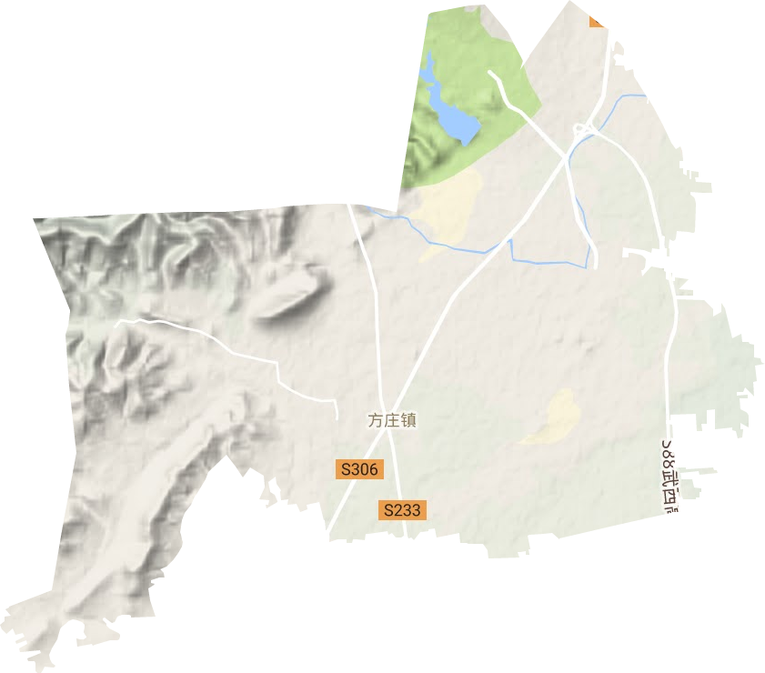 七贤镇地形地图