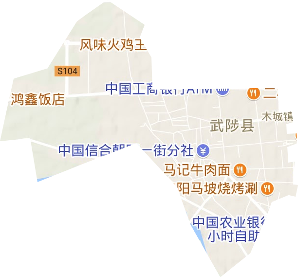 木城街道地形地图