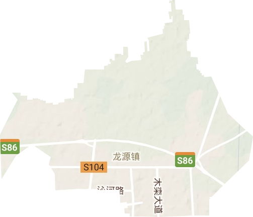 龙源街道地形地图