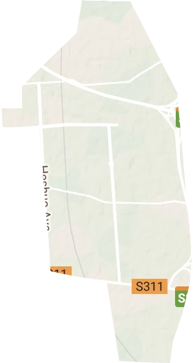 木栾街道地形地图