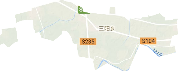 三阳乡地形地图