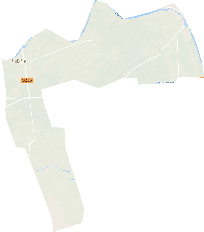 大虹桥乡地形地图