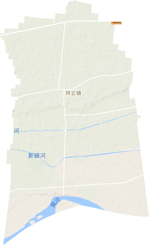 祥云镇地形地图