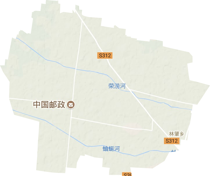 黄庄镇地形地图
