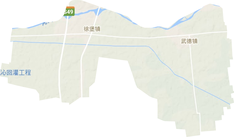 武德镇地形地图