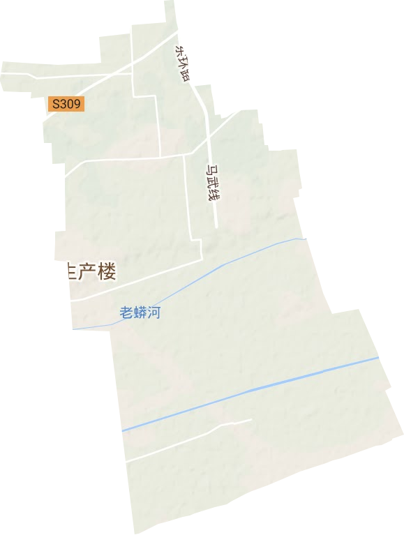 赵堡镇地形地图