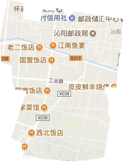沁园街道地形地图