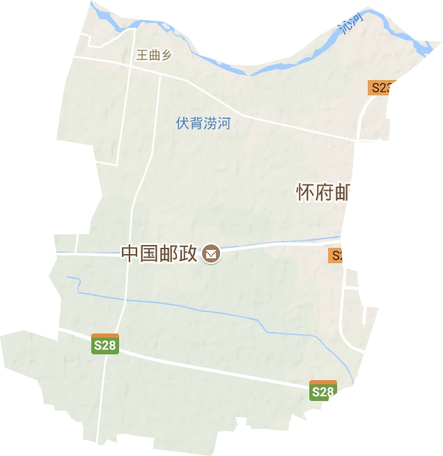 王曲乡地形地图