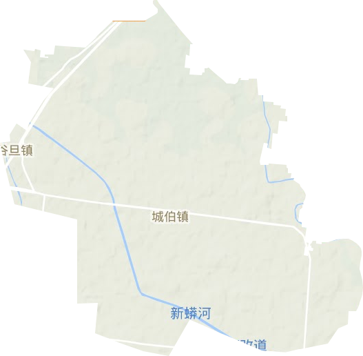 城伯镇地形地图