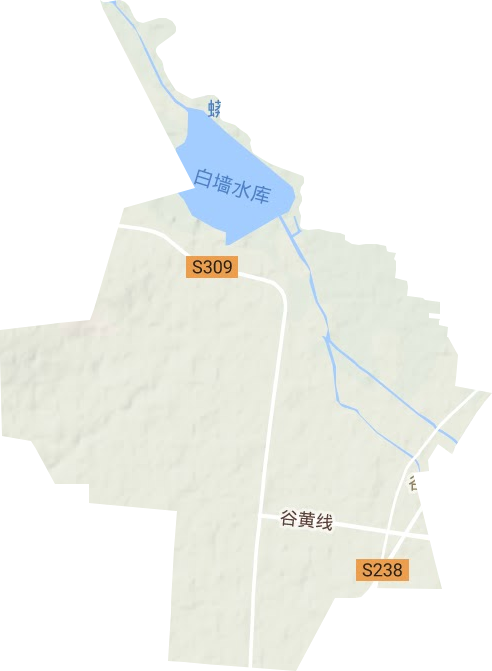 谷旦镇地形地图