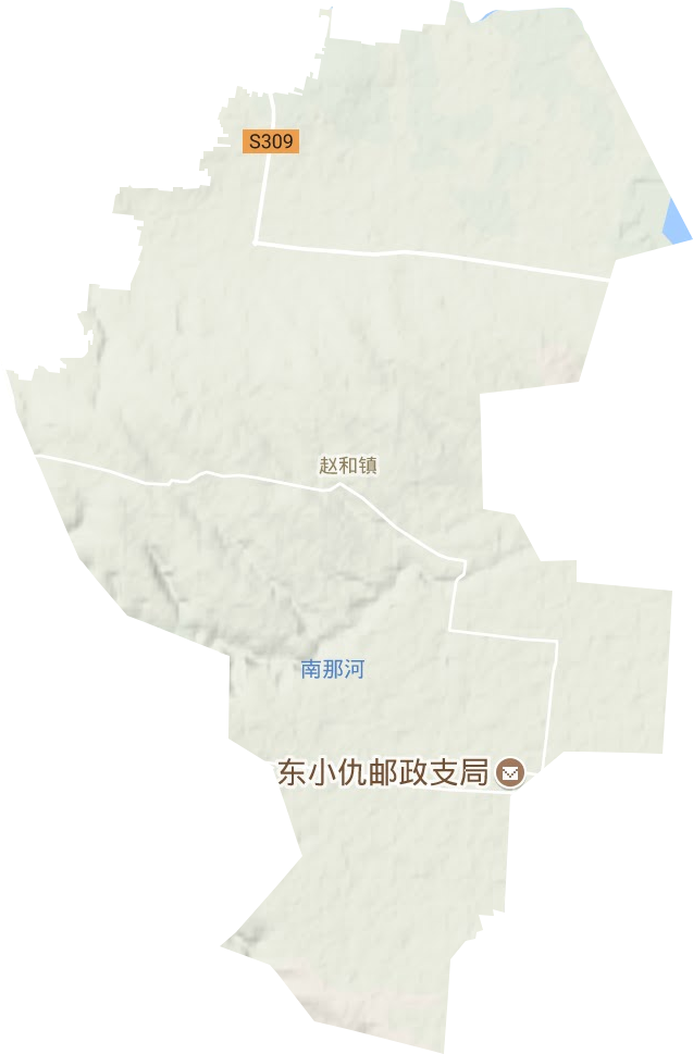赵和镇地形地图