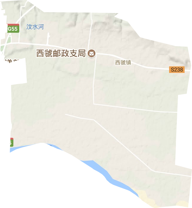 西虢镇地形地图