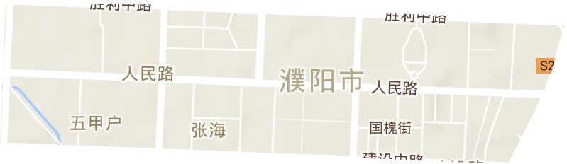 人民路街道地形地图