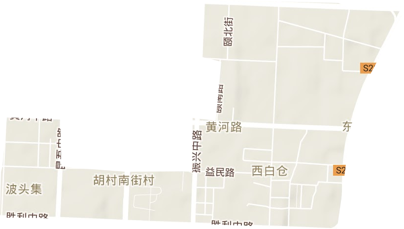 黄河路街道地形地图