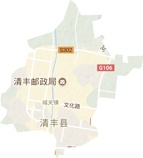 城关镇地形地图