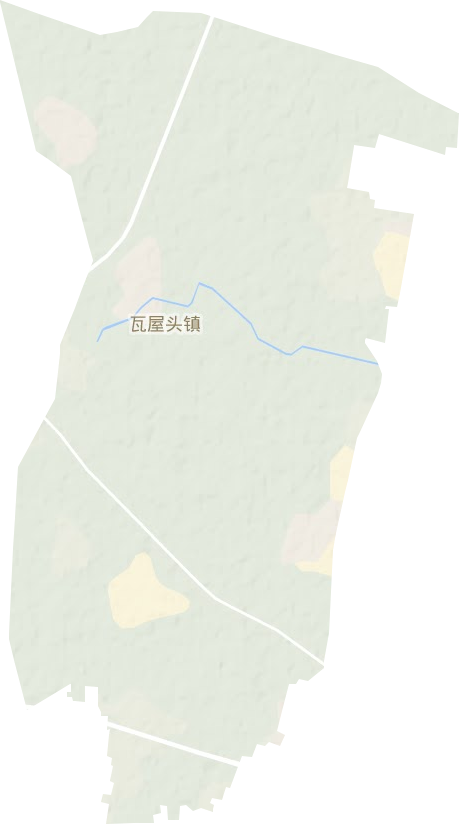 瓦屋头镇地形地图
