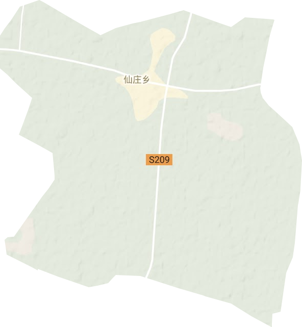 仙庄镇地形地图
