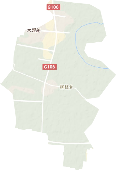 柳格镇地形地图