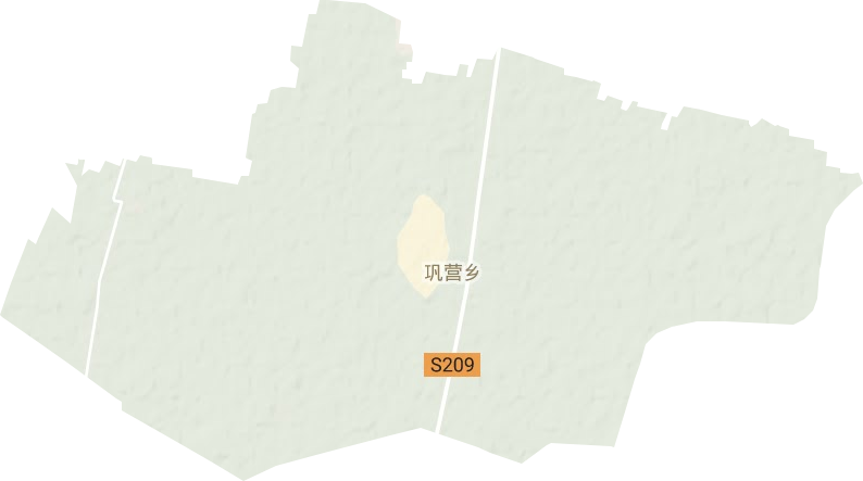 巩营乡地形地图