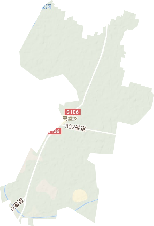 高堡乡地形地图