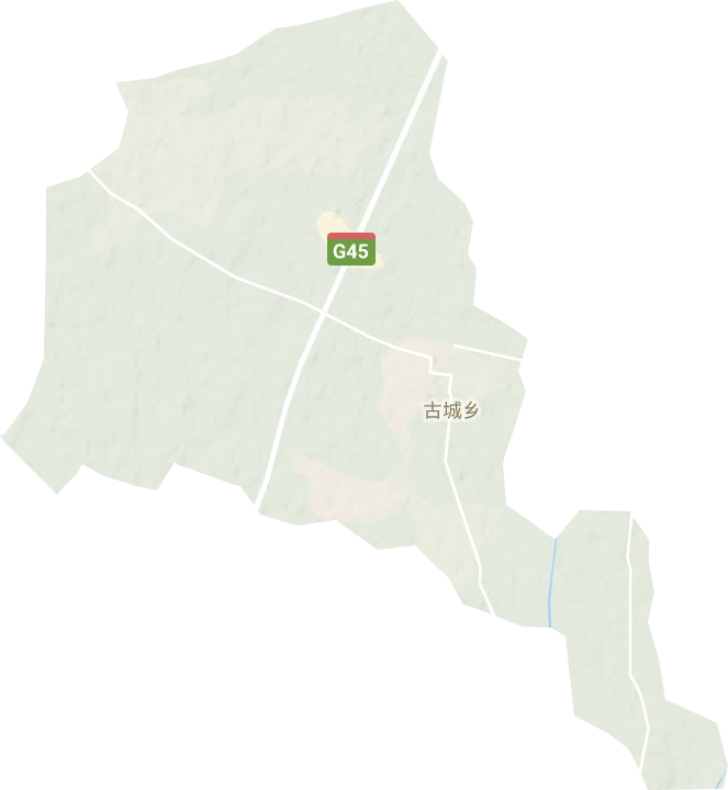 古城乡地形地图