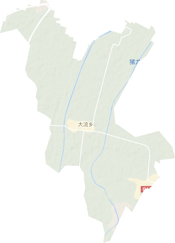 大流乡地形地图