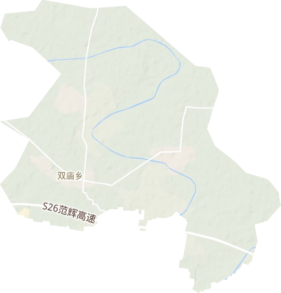 双庙乡地形地图