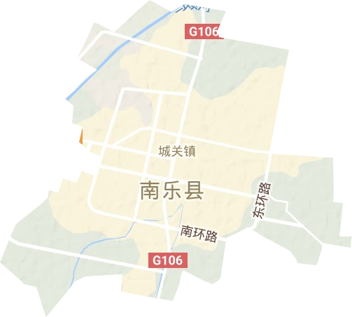 城关镇地形地图