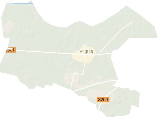 韩张镇地形地图