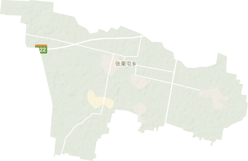 张果屯镇地形地图