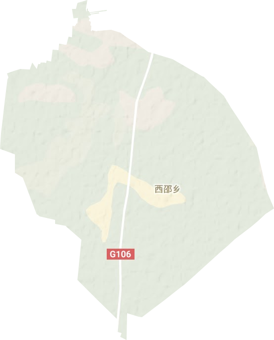 西邵乡地形地图