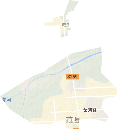 城关镇地形地图