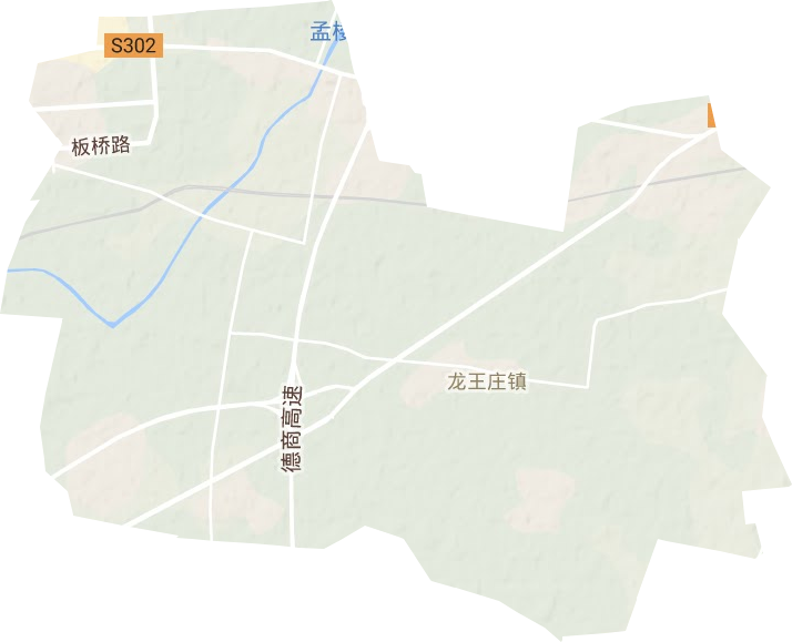 龙王庄镇地形地图