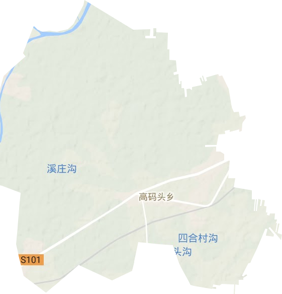 高码头镇地形地图