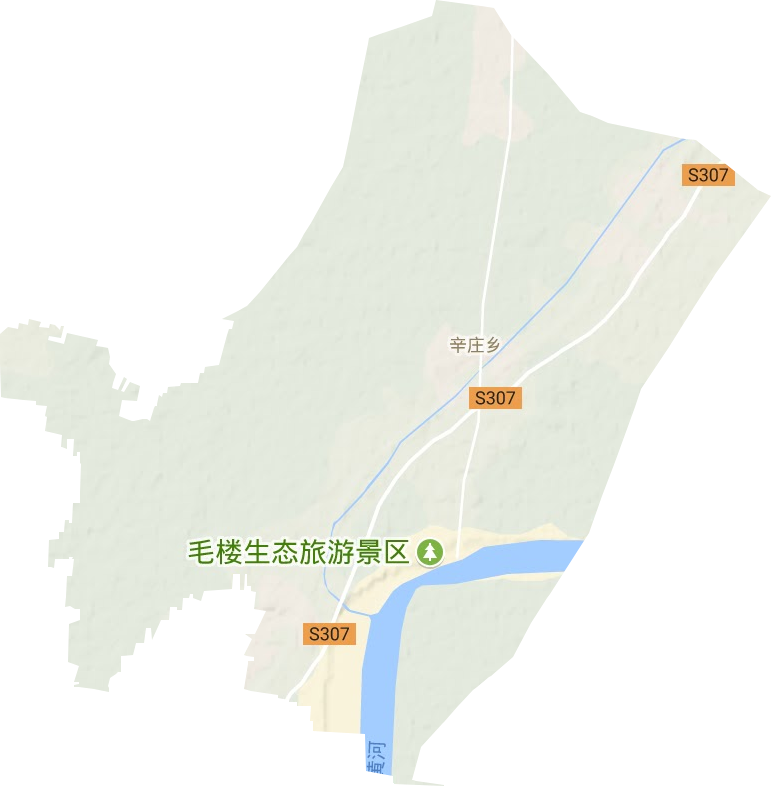 辛庄镇地形地图