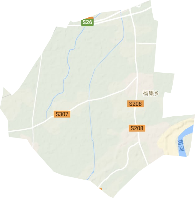 杨集乡地形地图