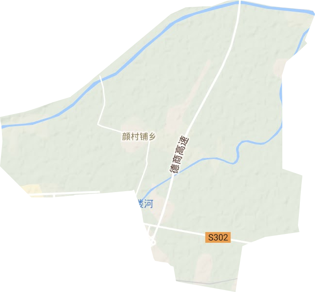 颜村铺乡地形地图