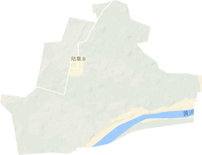 陆集乡地形地图