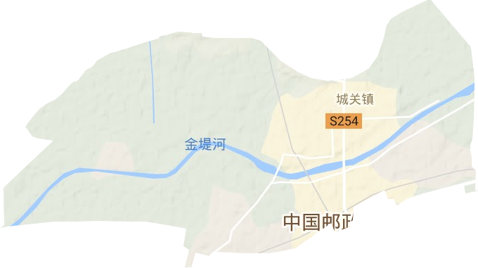 城关镇地形地图