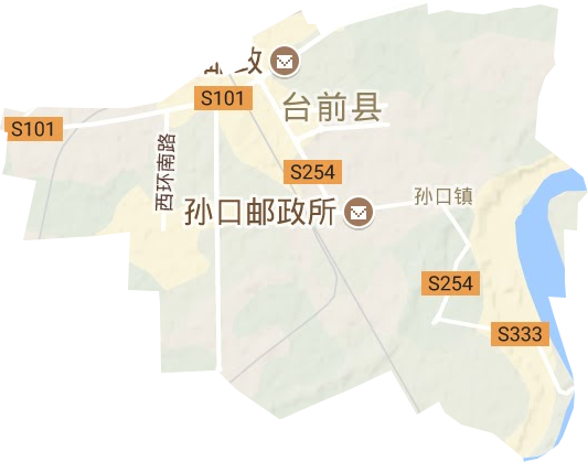 孙口镇地形地图